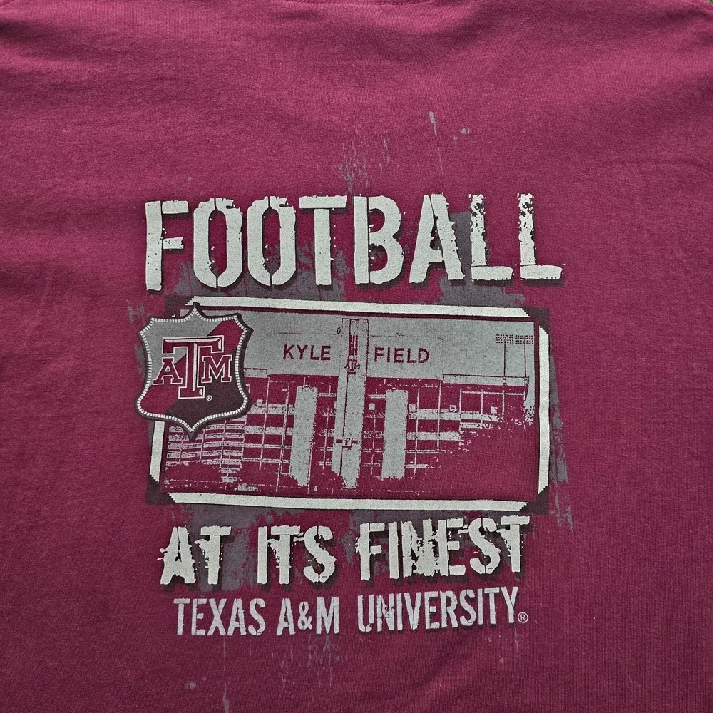 Texas‎ A&M Aggies Football Kyle Field Long Sleeve Shirt Mens XL Maroon College